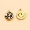 Two Styles: Stainless Steel Enamel Mosquito Coil Pendant for DIY Earrings & Necklaces