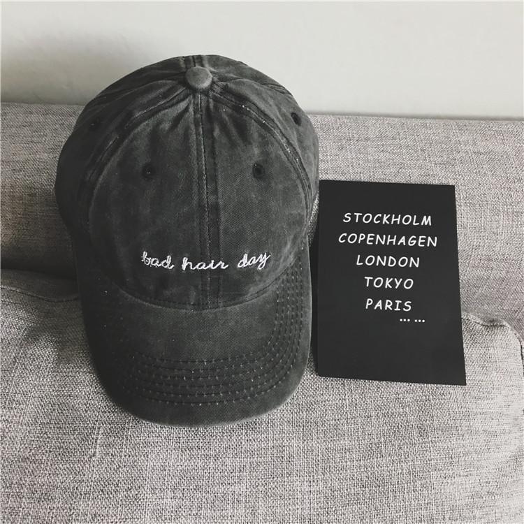 Wide Embroidered Fashionable Brim Baseball Cap For Men And Women