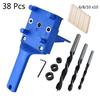 Hole Puncher Woodworking Dowel Jig Drill Handheld Woodwork Tool 1/8/38/41Pcs