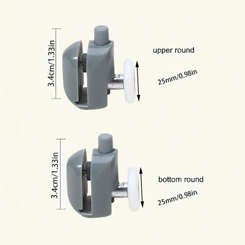 1 пара роликов для душевых кабин, диаметр 23/25 мм, ГОРЯЧАЯ РАСПРОДАЖА