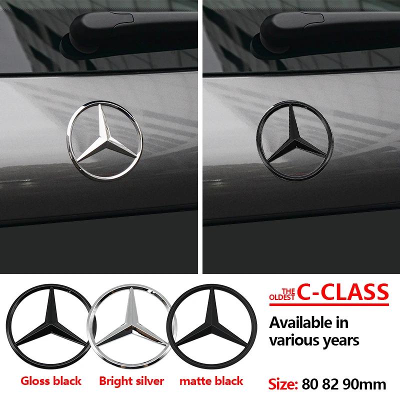 Car Sticker 2025 For Benz 9cm ABS Car Rear Decal Trunk Emblem Sticker For Mercedes Benz S320 W164 W203 W204 W168 C180 E320 A200
