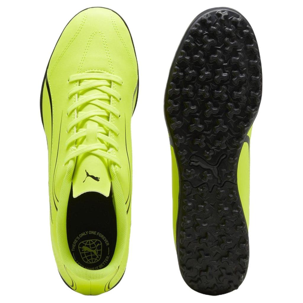 Puma Vitoria Comfortable Soft TT (Rubber Studs) Durable Football Shoes Men Football Shoes Lemon-Green 107484-04