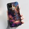 Phone Case For Google Pixel 5 Soft Silicone Black Case Elegant Style Beautiful Pattern Snow Mountain, Hidden Garden Casing