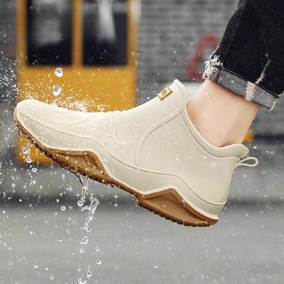 Короткие резиновые сапоги для мужчин и женщин, водонепроницаемая обувь, рыболовные резиновые сапоги, нескользящие, износостойкие, для работы на кухне, для доставки еды