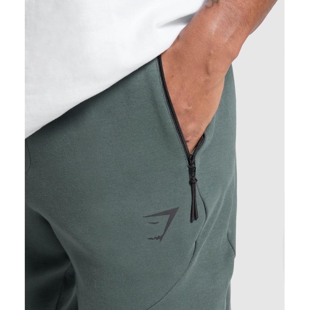 Gymshark Interlock Tech Joggers Slate Teal A1c3k Tbnh