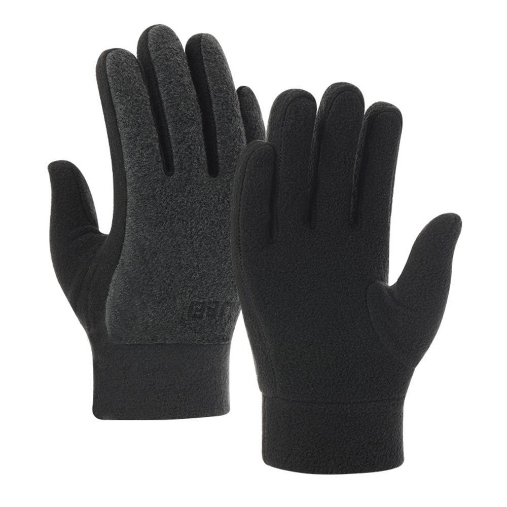 Driving Gloves Outdoor Sport Fleece Furry Warm Mitts Full Finger Mittens Women Gloves Thick Plush