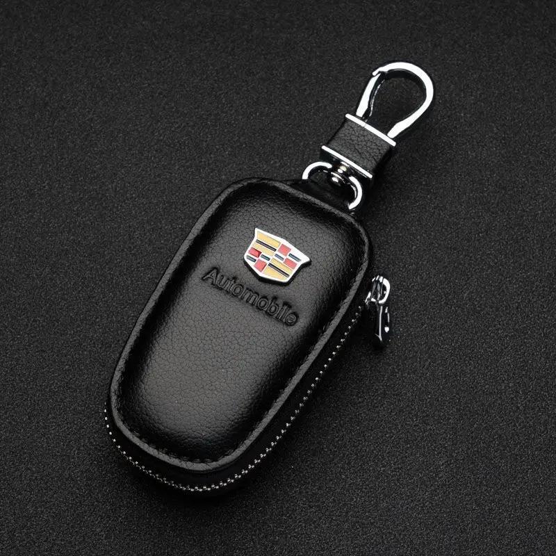 cvtbfl1 Car Key Case for Cadillac Logo Escalade CTS ATS SRX Deville BLS XT4 XT5 XT6 STS XTS SLR XLR CT4 CT5 CT6 Key Storage Accessories