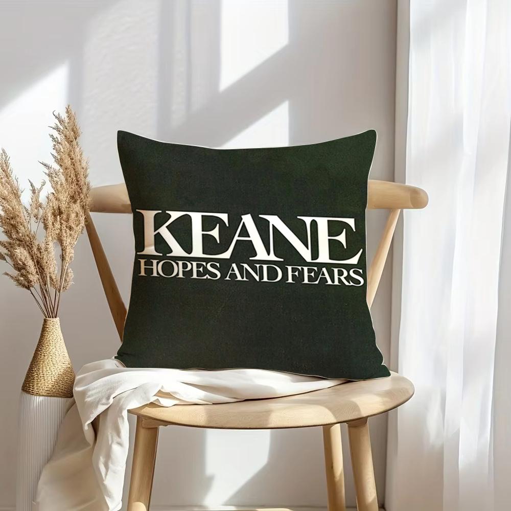 Чехол на подушку K-Keane Rock Мягкий плюшевый плед | Двусторонний декоративный чехол для подушки | Декор для дивана, спальни, дома