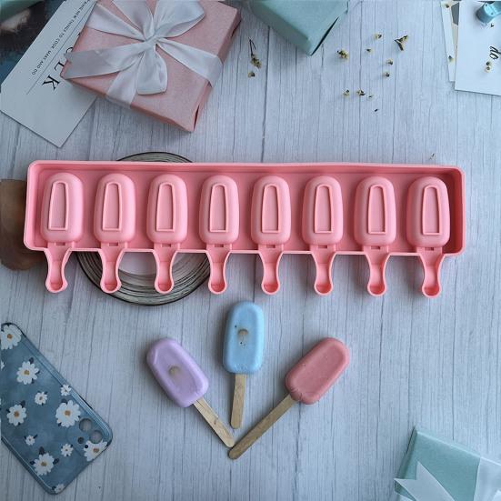 Практичный пищевой класс DIY силикагель 8-полый легкосъемная форма для мороженого Товары для дома Форма для мороженого