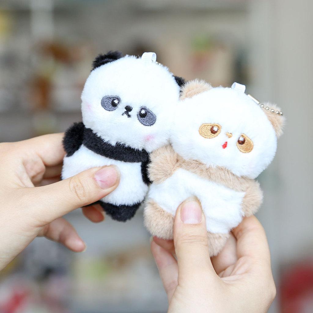 Panda Soft Plush Keyring With Short Plush Material For School Bag Decor