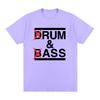 Смешная футболка Drum and Bass Шутки для любителей рома и задниц Футболка с коротким рукавом 100% хлопок Унисекс Модная повседневная футболка Оверсайз