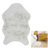 [A0556] - Ecru 'Scarlett' Fur Rug - 90x60 Cm