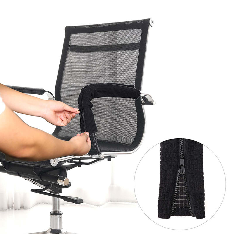 1 Pair Universal Elastic Zip Armrest Covers Removable Spandex Chair Arm Rest Covers Computer Office Elbow Arm Rest Protector