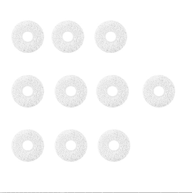 Mop Cloth for Midea V10 V12 W11 Robot Vacuum Cleaner Replacement Accessories Spare Parts