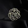 Xiaoxiangfeng Brooch, High-End Female Camellia Brooch, Tide Luxury Pin Accessories, Exquisite Anti-Light