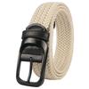 [BIGHAS] ремень мужской сетчатый ремень плетеный Без отверстий бренд повседневный деловой свободный размер большой размер Модный Расширение и сжатие гольф Прочный долговечный