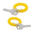 10pcs Coil Stretch Wristband Keychain
