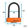 LEAD Замок для мотоцикла BEE LOCK Замковый засов Алюминиевый 80 x
