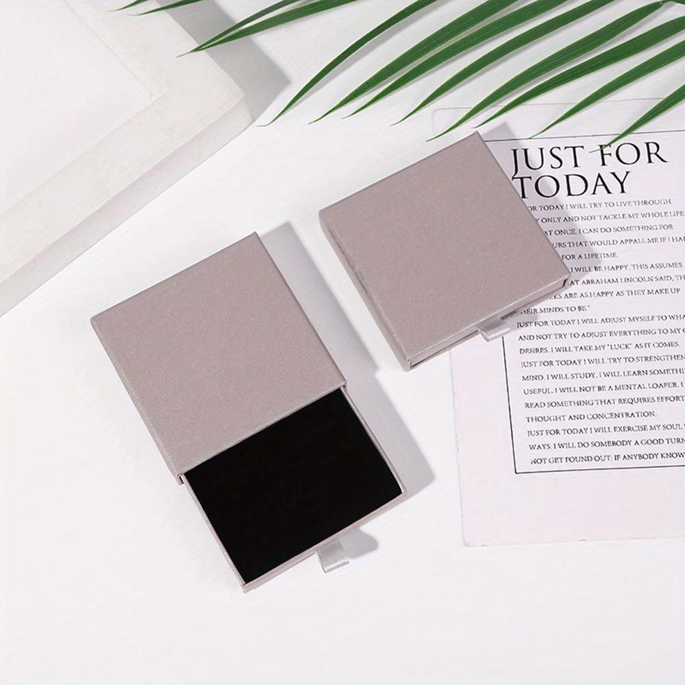 Творческий ящик для упаковки ювелирных изделий, коробка для хранения ожерелий, колец, сережек, браслетов, органайзер, подставка для дисплея, однотонная бумага, подарок 2022