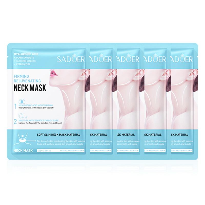 1/5/10 шт. Маска для шеи с гиалуроновой кислотой Коллагеновые подтягивающие маски для шеи Питательные Осветляющие Красота Увлажняющие Уход за кожей шеи