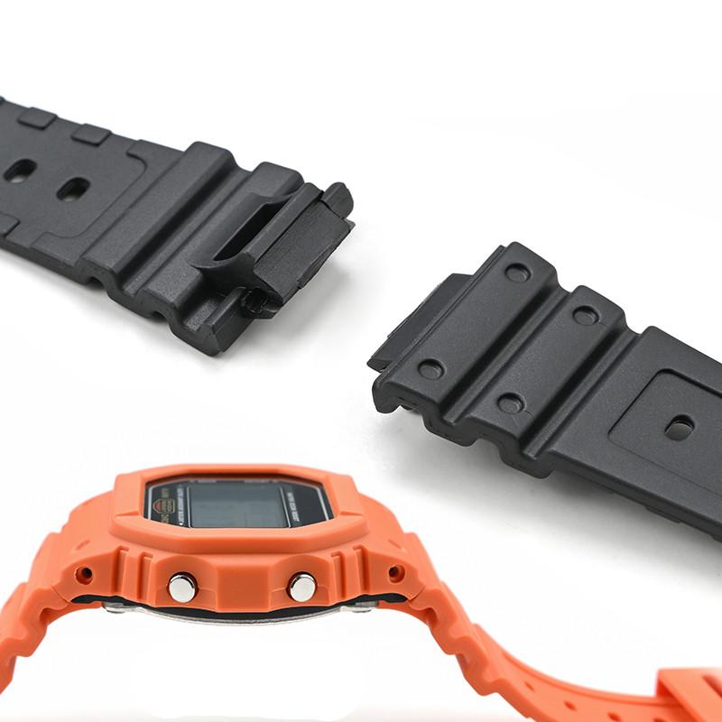 Strap With Case for Casio G-Shock DW-5600 DW-5000 GW-M5610 GLX-5600 Men Women Replacement Rubber Resin Shell Watch Band Bracelet