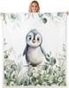 Cute Parrot Blanket Soft Fleece Throw Bird Lover Gift Kids Room Decor Floral Design Home Decoration
