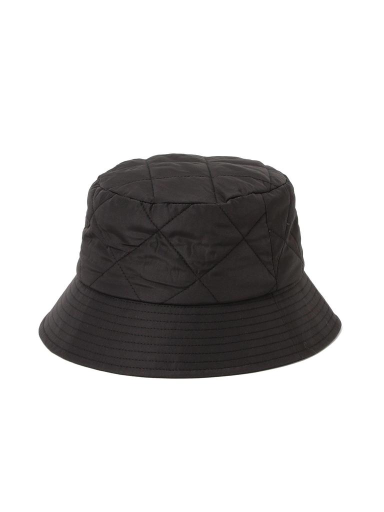 Beams Heart Quilted Bucket Hat, Women's, Black, One Size