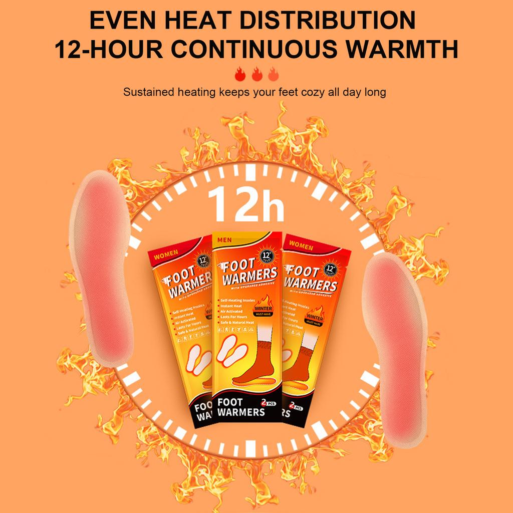 10 пар стелек-грелок для ног, одноразовые, активируемые воздухом, с постоянным теплом, для охоты и активного отдыха