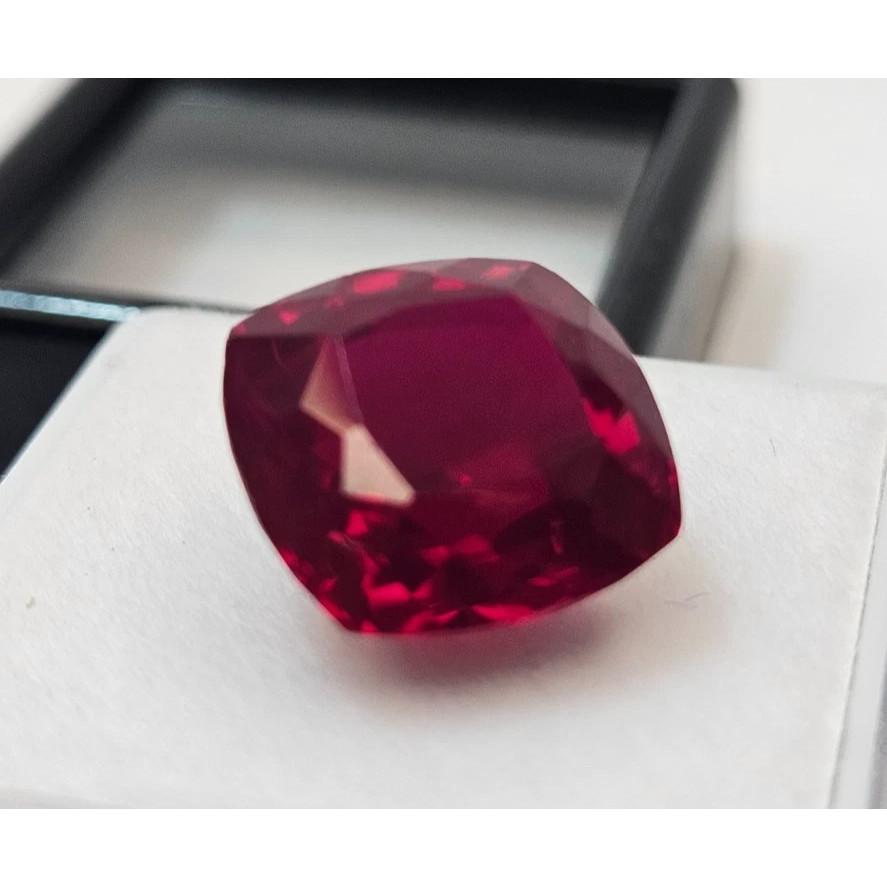 Beautiful Red Ruby Mozambique Cushion Cut 11-12 Ct Certified Loose Gemstone