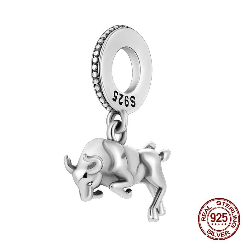 100% стерлингового серебра 925 пробы, лев, собака, слон, светлячок, кошка, дерево жизни, подвески в виде животных, подходят для оригинальных браслетов 925, ювелирные изделия своими руками