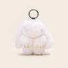 Плюшевый Причудливый Брелок из Кроличьего Меха Красочный Кролик Подарочный Аксессуар Для Стильных Девушек