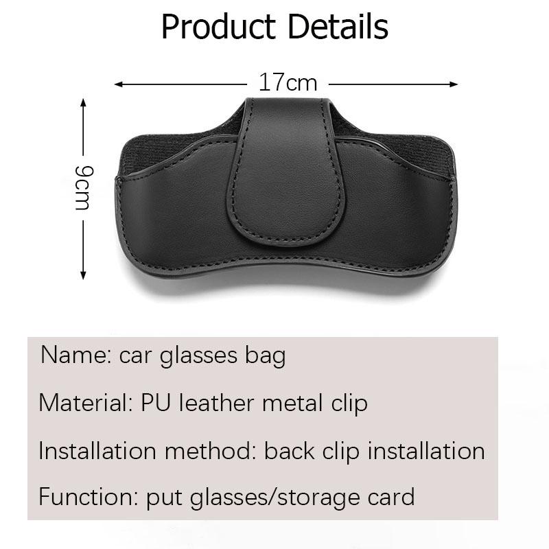 AABHK1 Car sun visor glasses box leather sunglasses holder for Chevrolet Cruze Spark Captiva Suburban Camaro Malibu Trax Aveo Equinox