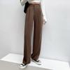 Autumn High Waist Straight Suits Pants Women Solid Office Ladies Wide Leg Pants Female Loose Add Long Trousers Woman Pantalones