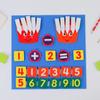 Montessori Math Felt Board Finger Number Learning Counting Preschool Manipulatives Early Learning Toddler Educational Toys Kids