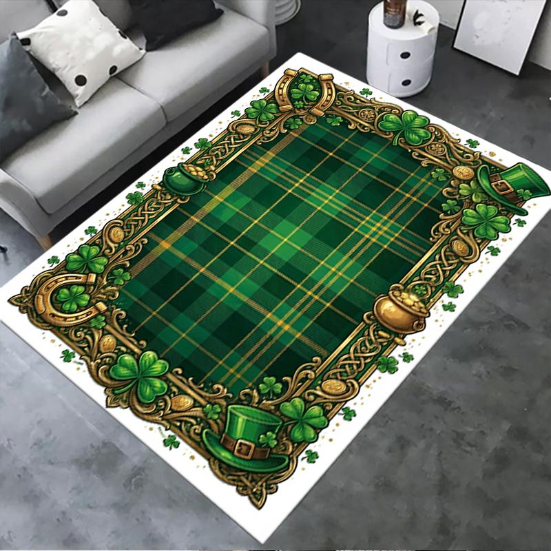 2025 New St.Patrick's Day Carpet Rug for Living Room Bedroom Home Sofa Decoration,Kids play Non-slip Floor Mat75
