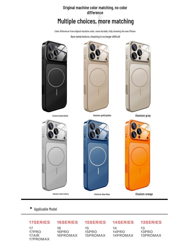 Мгновенный магнитный чехол из стекла Corning для iPhone 16/15 Pro Max, совместимый с 17 окнами.