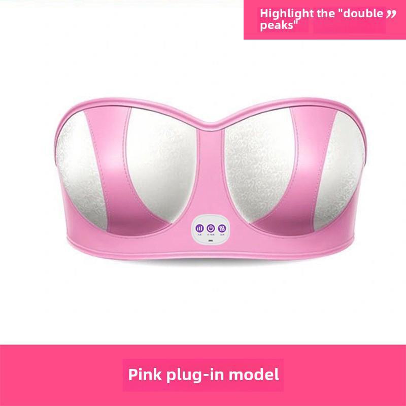 Сертифицированный CE беспроводной электрический массажер для груди с вибрацией и тепловой терапией