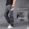 Мужские тонкие свободные прямые брюки с несколькими карманами на весну/лето — модная повседневная спортивная одежда больших размеров