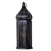 LED Wind Lamp Decorative Moroccan Style LED Iron Lantern with Hollow Pattern for Romantic Room Decoration