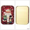 Cute Christmas Tinplate Gift Box Mini Santa Claus Tinplate Box Metal Candy Box  Party Favors