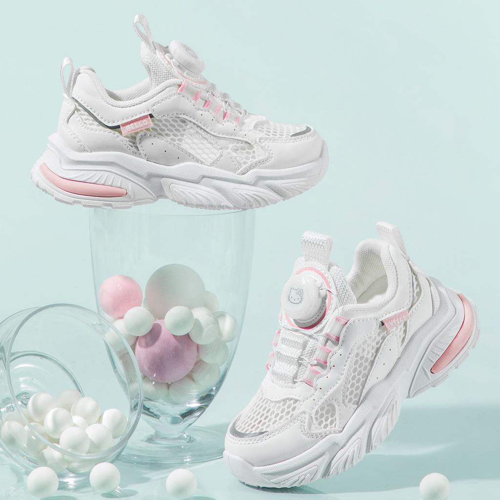 Kaiti Cat Children's Shoes Girls' Thick Bottom 2026 Summer New Style Rotating Buckle Lightweight Sports Shoes