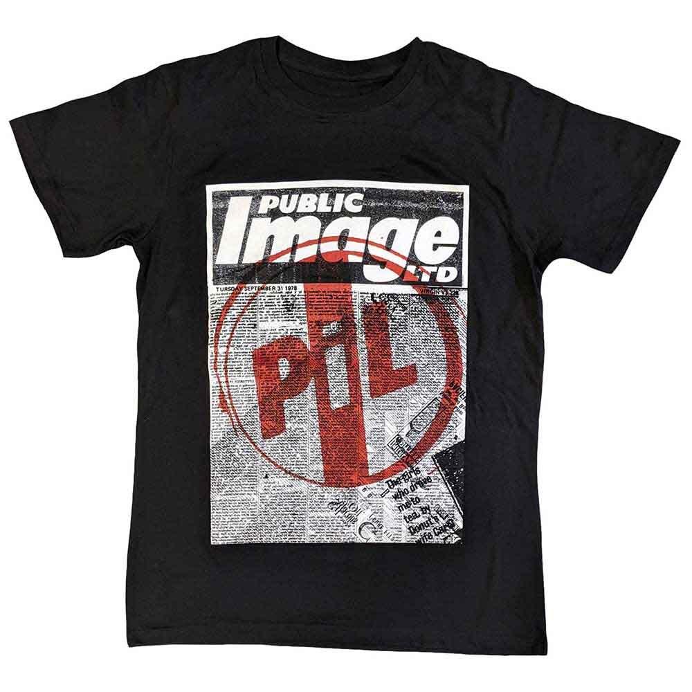 ПИЛ (Постер T-shirt Black от Public Image Ltd Новая Унисекс Футболка