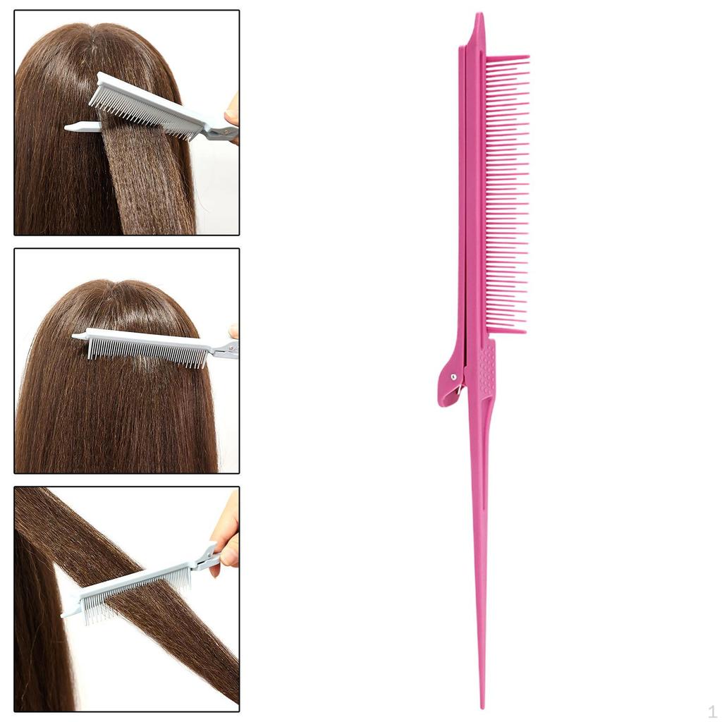 Professional Portable Tail Comb Flat Iron Parting for Hairdressing Highlight Dyeing