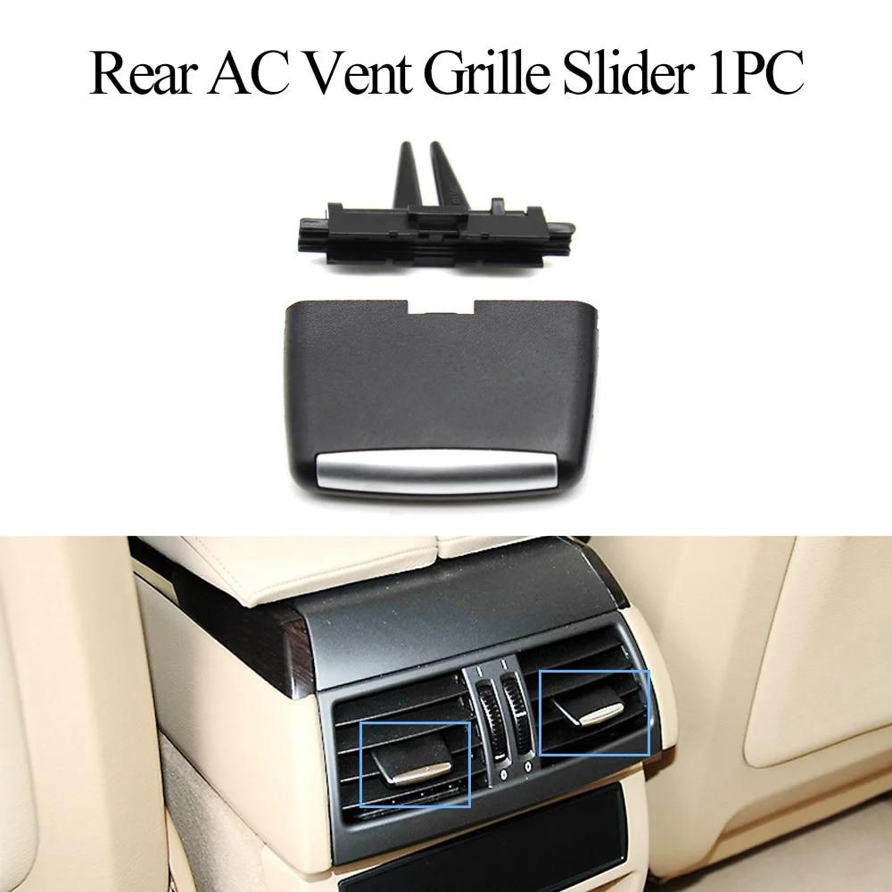 Салон автомобиля спереди и сзади центральный свежий кондиционер AC вентиляционная решетка слайдер зажим для ремонта комплект для BMW X5 E70 X6 E71 E72