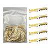 50/100/200pcs Gold Color Teeth Fascia Terminal Terminal Line Cold Terminal Connectors Cold Inserts Wiring Tab
