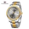 Forsining Men's Fashion Casual Vintage Rhinestone Watch Mechanical Watch