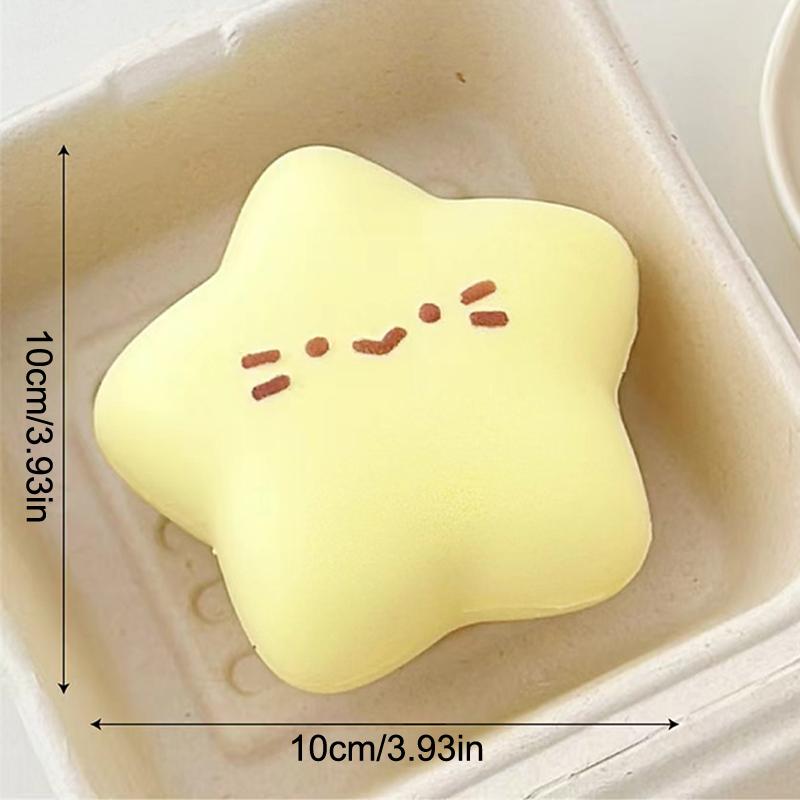 Kawaii Star Squeeze Toy Cute Star Slow Rebound Wet Soft Suction Finger Pinch Decompression Squishy Toy Stress Release Toys
