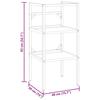 Bathroom Vanity Stand White 40 x 38 x 83 cm Iron