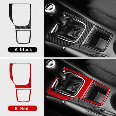 Для Mazda 3 Axela 2014 2015 2016 LHD RHD Панель переключения передач механической коробки передач Отделка салона Аксессуары Наклейка из настоящего мягкого углеродного волокна