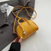 Black Pu Leather Bag Women Korean Style Fashion Mini Crossbody Phone Bag Red Handbag Day Clutch Boston Bag Sac A Main Pink